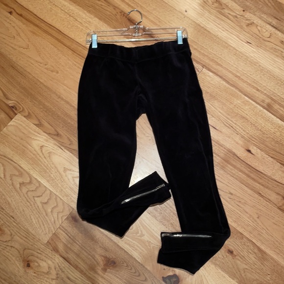 Juicy Couture velvet black leggings size small - Picture 2 of 6